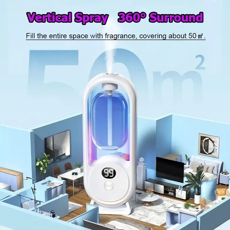 Hilton  Essential Oil Diffuser with Atmosphere Light Function, 1 Set USB Powered Essential Oil Diffuser with Essential Oil, Home Fragrance for Living Room, Bedroom, Office