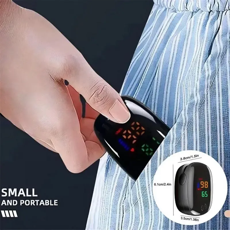 Portable Non-Invasive Wellness Tracker - Real-Time Heart Rate & Oxygen Monitor (Ideal Gift)