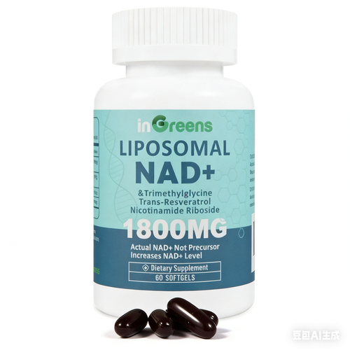 Liposomal NAD+ Supplement 1800 mg with Nicotinamide Riboside, Trans Resveratrol & Trimethylglycine, Replaces NMN, Boosts NAD+, Aging Defense & Cellular Energy Support, High Absorption Formula, 120 Softgelsv