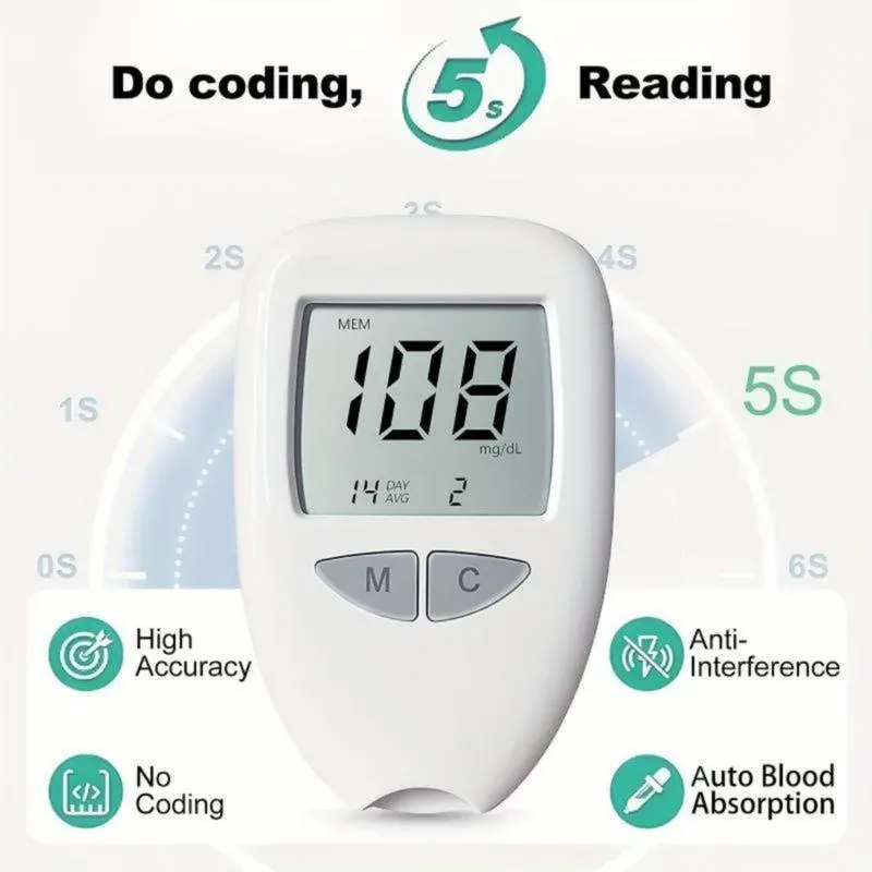 5-second sugar testing, stay one step ahead, enjoy health——blood glucose meter