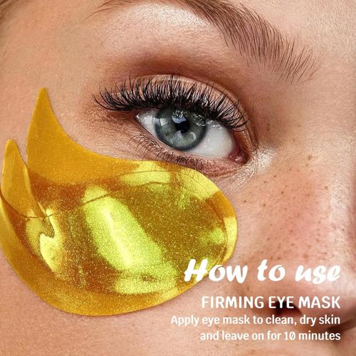 Gold-Infused Eye Mask Patches | Anti-Aging & Hydrating Under Eye Patches to Reduce Wrinkles & Puffiness