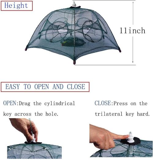 Automatic Umbrella Fish & Shrimp Trap | Throw to Open, Await Harvest