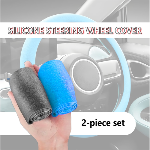 SureGrip Silicone Steering Wheel Cover｜Anti-Slip, Sweat-Absorbent, Stays Cool Under the Sun, For a Secure Grip Every Trip
