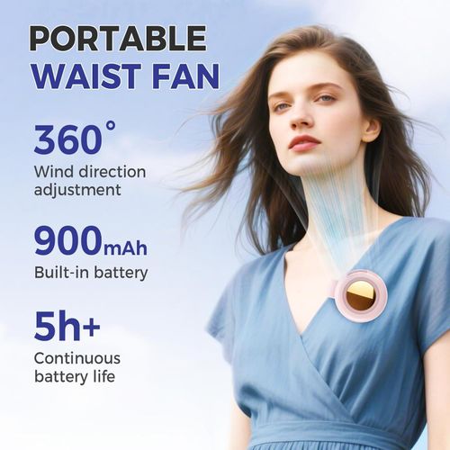 Portable Clip-on Fan | Hands-Free Neck  Hanging Cool Breeze