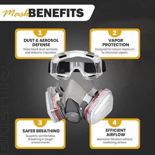 Professional Gas Mask | Industrial-Grade Respiratory Protection, Safeguard Your Life