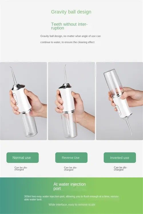 Smart Electric Water Flosser | Deep Clean Between Teeth, Protect Gum Health