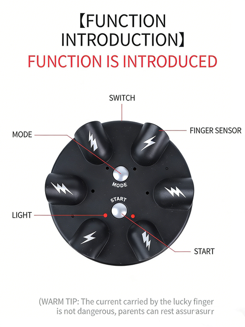 Six-Finger Truth (Shock)  Tester｜ Lie Detection + Electric Shock + Six Fingers, One Button Ignites the Room