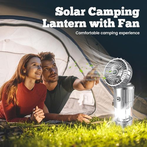 2-in-1 Adventure Solar Light & Portable Fan
