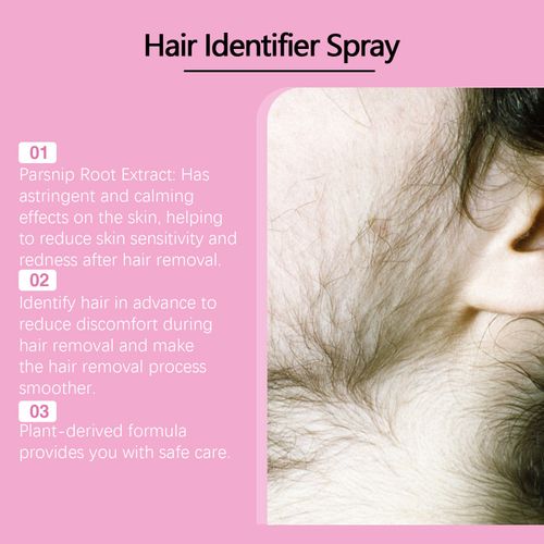 Facial Hair Removal Spray | One spray and one wipe, and the small fluff disappears