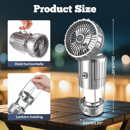 2-in-1 Adventure Solar Light & Portable Fan