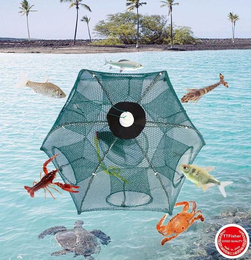 Automatic Umbrella Fish & Shrimp Trap | Throw to Open, Await Harvest