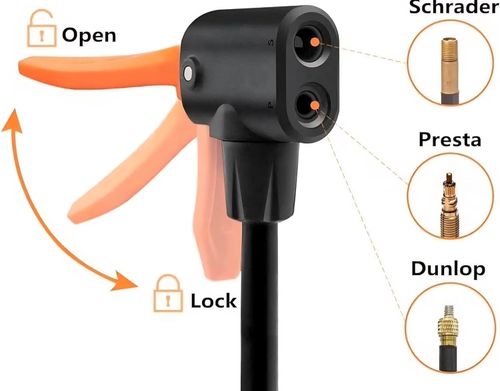 Foot Pump | For E-Bikes, Motorcycles, Bicycles