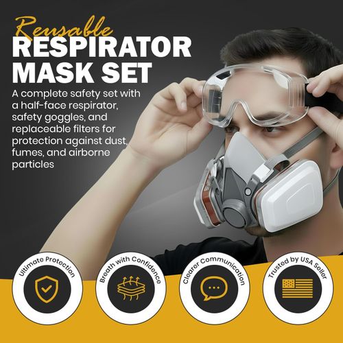 Professional Gas Mask | Industrial-Grade Respiratory Protection, Safeguard Your Life