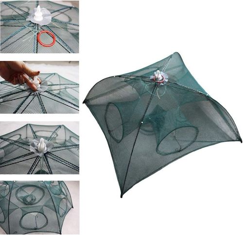 Automatic Umbrella Fish & Shrimp Trap | Throw to Open, Await Harvest