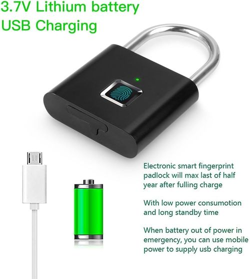 Fingerprint Padlock | Touch to Open, No Key or Code Needed