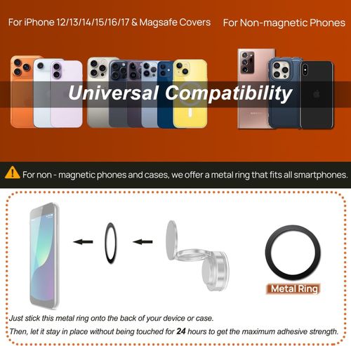 Magnetic Car Phone Holder | One-Second Mount, Strong & Secure