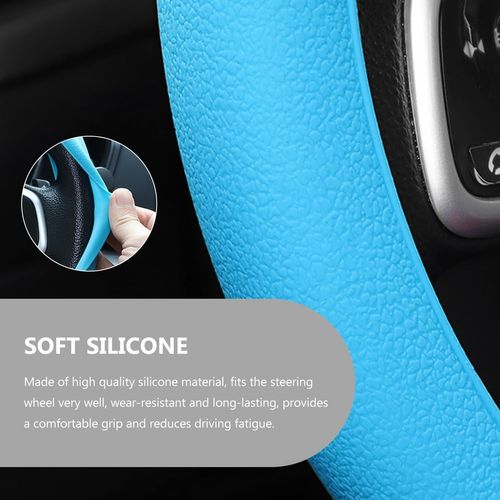 SureGrip Silicone Steering Wheel Cover｜Anti-Slip, Sweat-Absorbent, Stays Cool Under the Sun, For a Secure Grip Every Trip