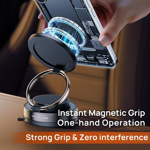 Magnetic Car Phone Holder | One-Second Mount, Strong & Secure