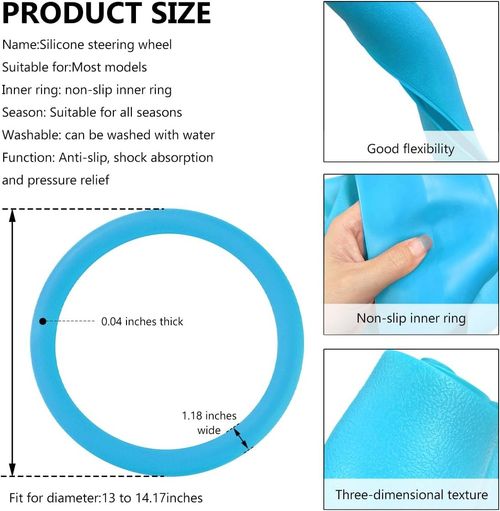 SureGrip Silicone Steering Wheel Cover｜Anti-Slip, Sweat-Absorbent, Stays Cool Under the Sun, For a Secure Grip Every Trip