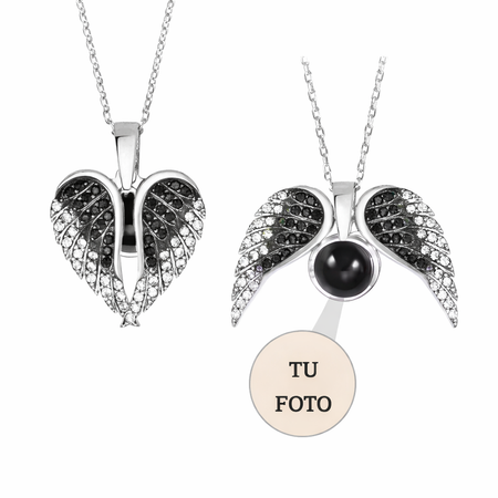 Personalized Angel Wings Projection Necklace