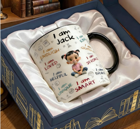 Personalised Affirmation Mug with Name – Positive Message Gift