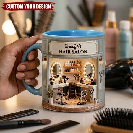 Proud Hair Stylist - Personalized Hairdresser Accent Mug