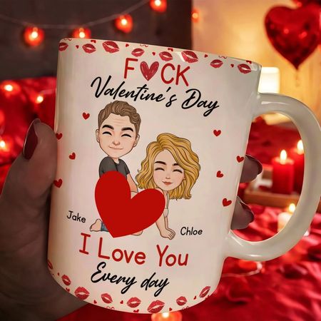 Personalised -I Love You Every Day- Mug – Fun & Naughty Valentine's Day Gift for Wife or Husband