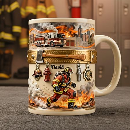 Personalised Firefighter Mug – A Meaningful Gift for Firefighters