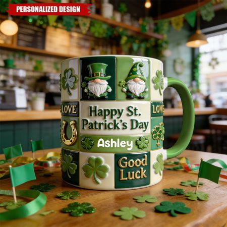 Happy St. Patrick's Day-Personalized Irish Mug