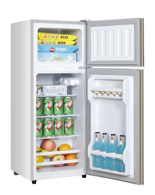 138L Household Double Door Refrigerators Top Freezer Fridge Hot Sale Kitchen Home Appliance Refrigerators
