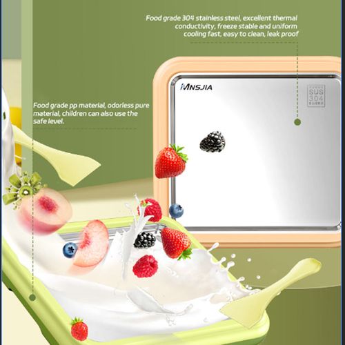 Manufacturers Selling Freezed Plate Fried Yogurt Machine Pan Ice Cream Maker Fried Ice Cream Roll Ice Cream