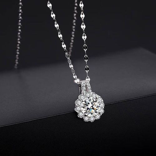 Fine Fashion Jewelry Round Flower Pendant Necklaces for Women
