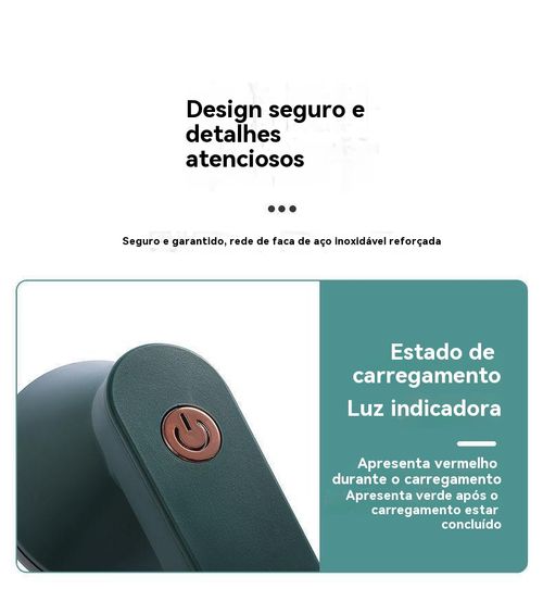 Removedor de Bolinhas de Lã Recarregável, Aparador de Pelos para Tricô, Aparador de Bolinhas