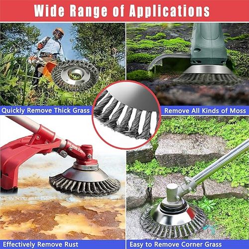 Cabeçote de corte rotativo para roçadora com fio de aço