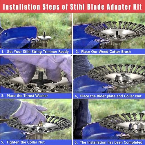 Cabeçote de corte rotativo para roçadora com fio de aço