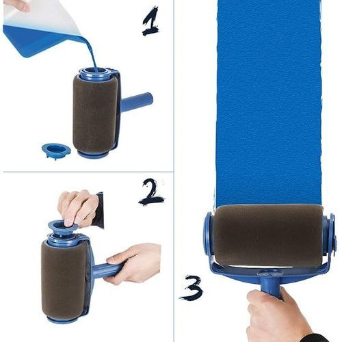 Versão atualizada, mais robusta. kit de rolos de pintura de 9 peças