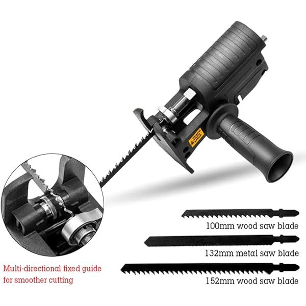 Adaptador portátil para serra recíproca de 3 polegadas para corte de madeira e metal