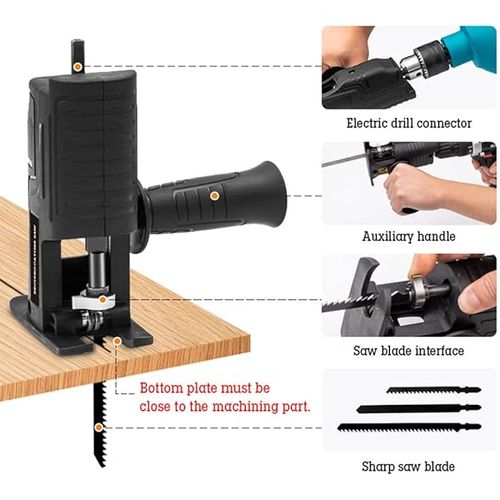 Adaptador portátil para serra recíproca de 3 polegadas para corte de madeira e metal