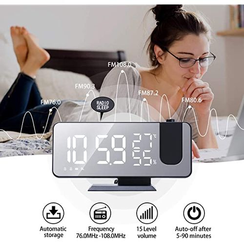 Novo despertador inteligente com projetor eletrónico