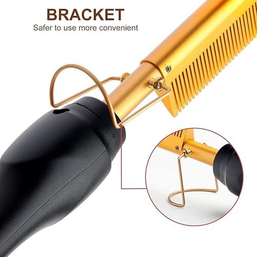 Pente alisador elétrico de cerâmica com função de modelar encaracolar