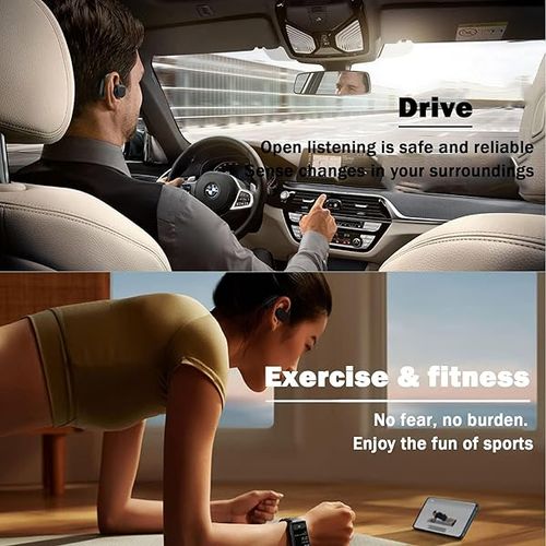 🔥 Auriculares Bluetooth com condução óssea e aérea de 2026