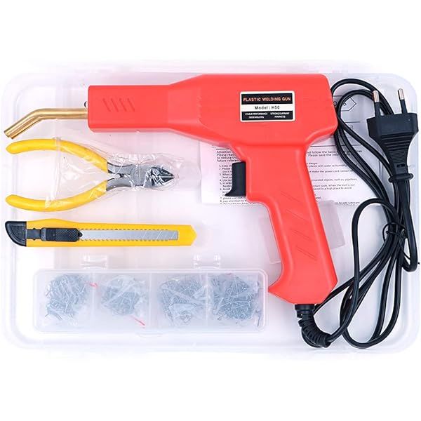 Máquina de reparação de plástico, pistola de pregos quentes para soldadura