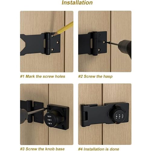 Fechadura de combinação sem furos