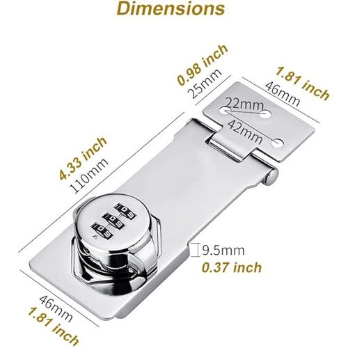 Fechadura de combinação sem furos