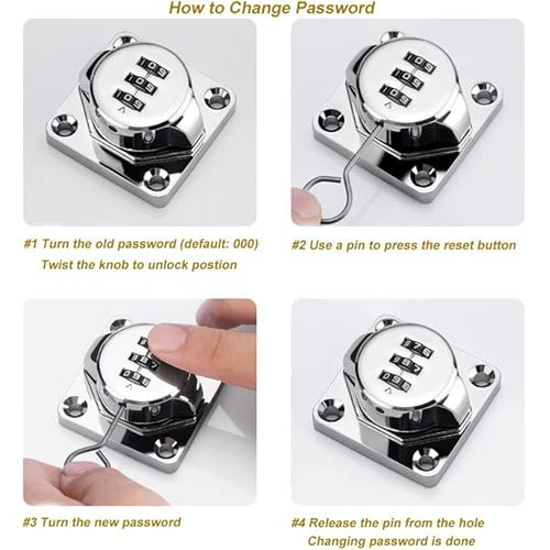 Fechadura de combinação sem furos