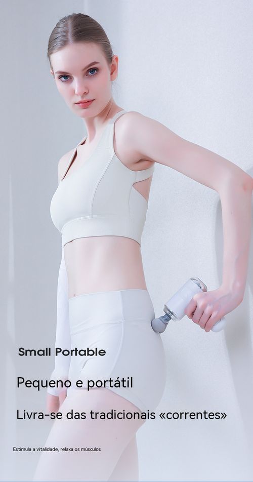 Pistola de massagem com 3 níveis e 9 cabeças – relaxamento muscular profundo, ideal para ombros, costas e cintura