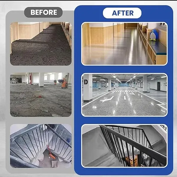 Revestimento epóxi para pavimento com efeito mármore