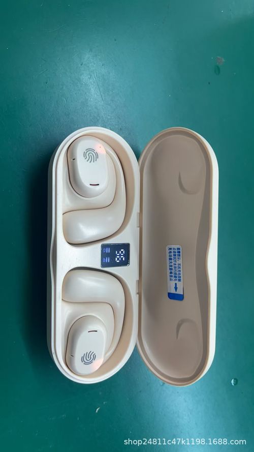 Fone de Ouvido Bluetooth de Condução Óssea, Fone de Ouvido Sem Fio com Exibição Digital de Bateria de Alta Capacidade, para Chamadas, Esportivo e de Orelha Pendurada