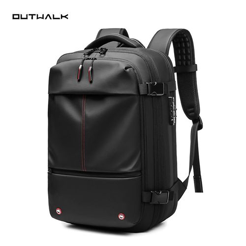 Mochila de Viagem com Vácuo, Mochila Masculina Empresarial Multifuncional para Notebook, Mochila de Compressão a Vácuo com Grande Capacidade, Material TPU