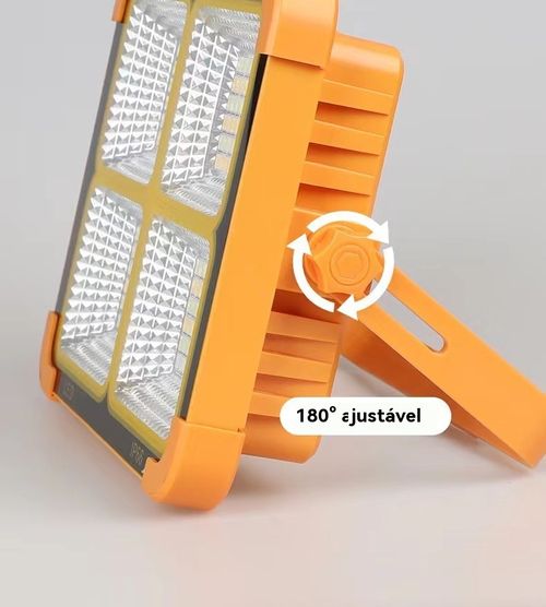 Lâmpada Solar, Lanterna de Mão Recarregável, Projetor Portátil, Lâmpada para Feira Livre ao Ar Livre, Lanterna Multifuncional para Acampamento e Emergência